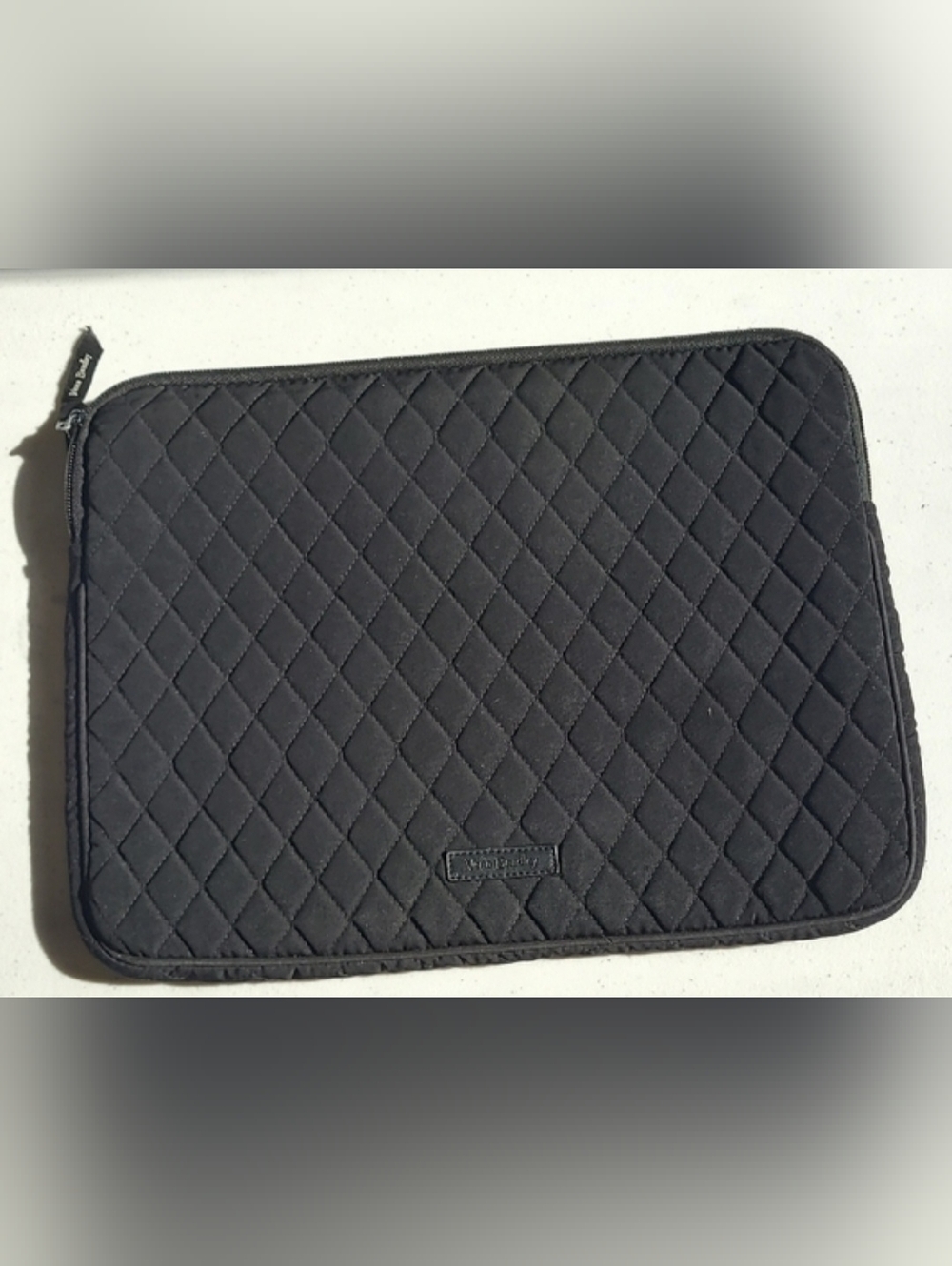 Vera Bradley Black Quilted Laptop Bag